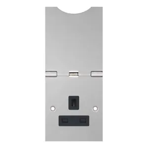 LG9143SNAPFSCB - Selectric 13A Floor Socket 1 Gang, Satin Chrome