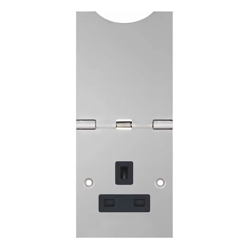 LG9143SNAPFSCB - Selectric 13A Floor Socket 1 Gang, Satin Chrome