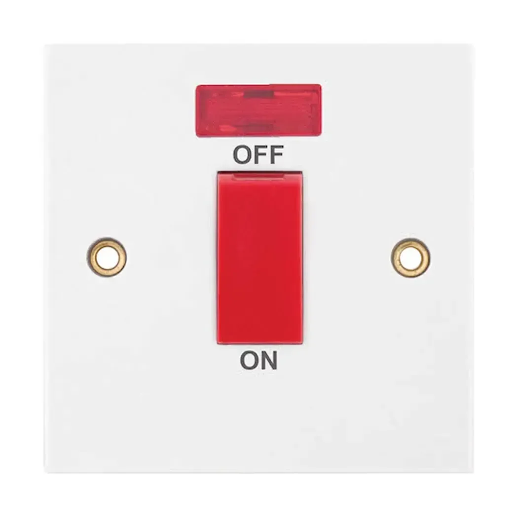 LG951N - Selectric 45A Cooker Switch 1 Gang Double Pole With Neon