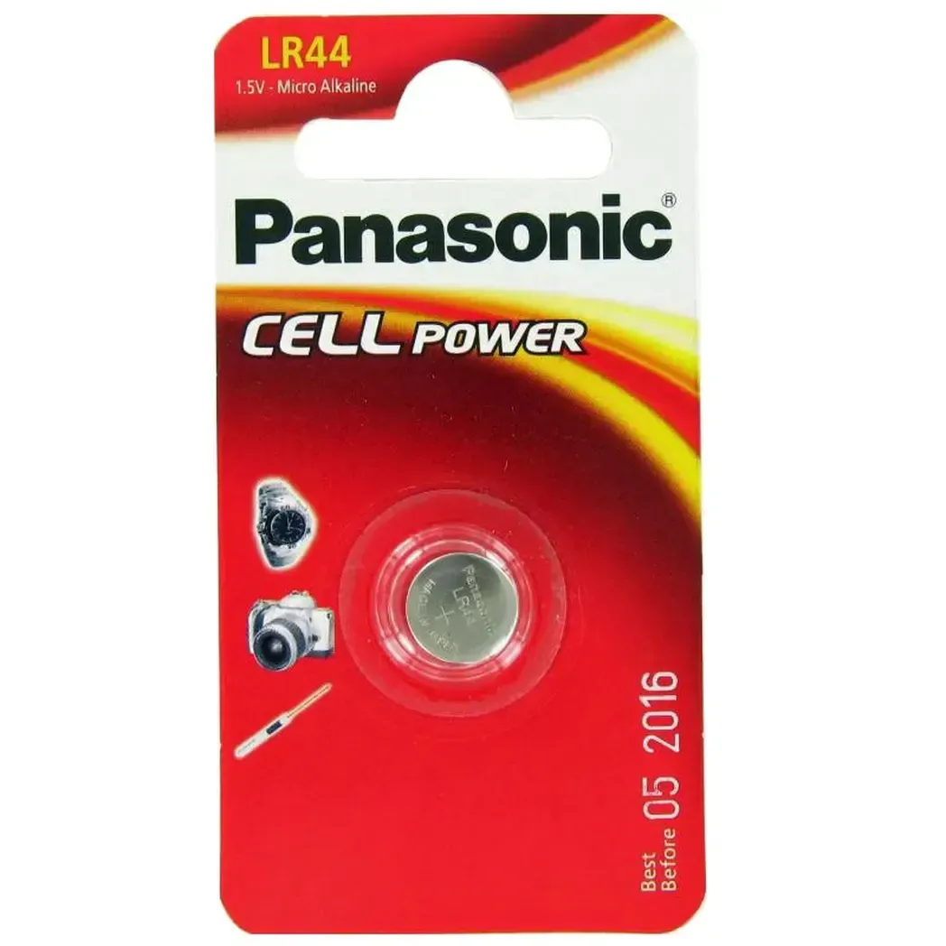 LR44 - Panasonic LR44 1.5V Battery-1 Pack