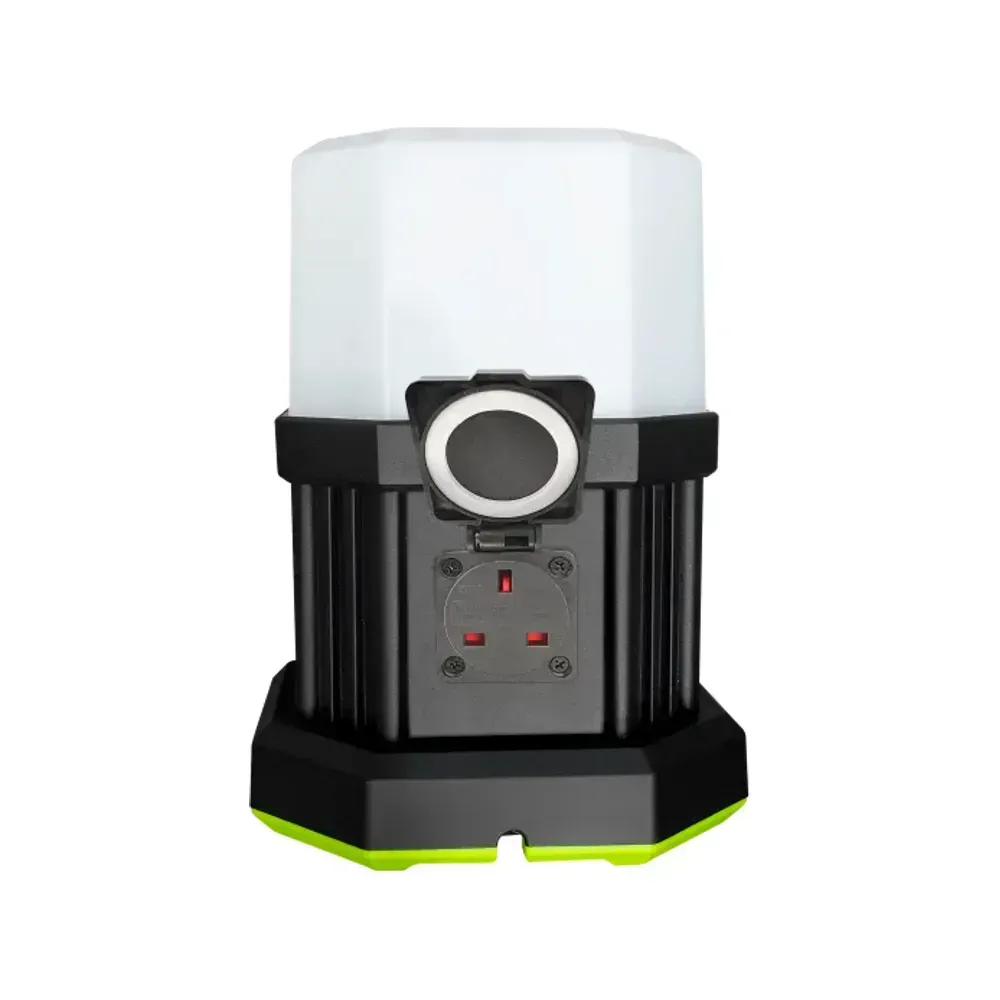 Portable high output LED worklight with IP54 protection and UK plug