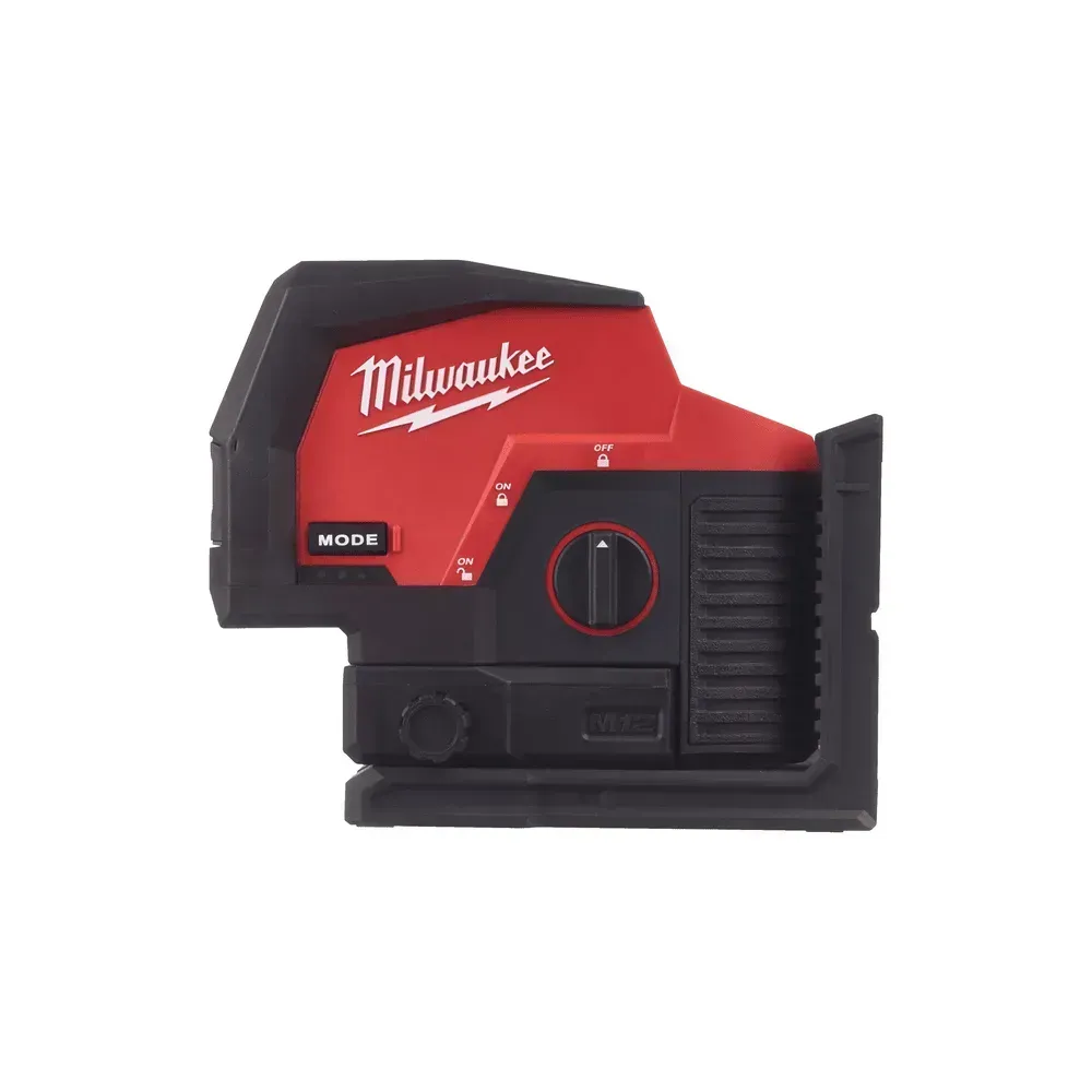 Milwaukee M12 Green Cross Line Laser with Plumb Points