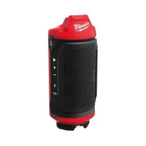 Milwaukee jobsite speaker with integrated bass port