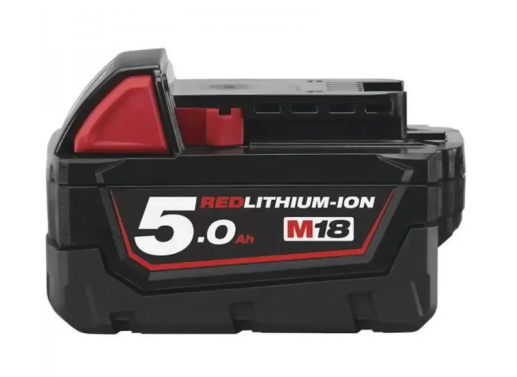 M18B5 - Milwaukee Battery 5Ah Red Lithium-Ion 18V 4932430483 M18B5