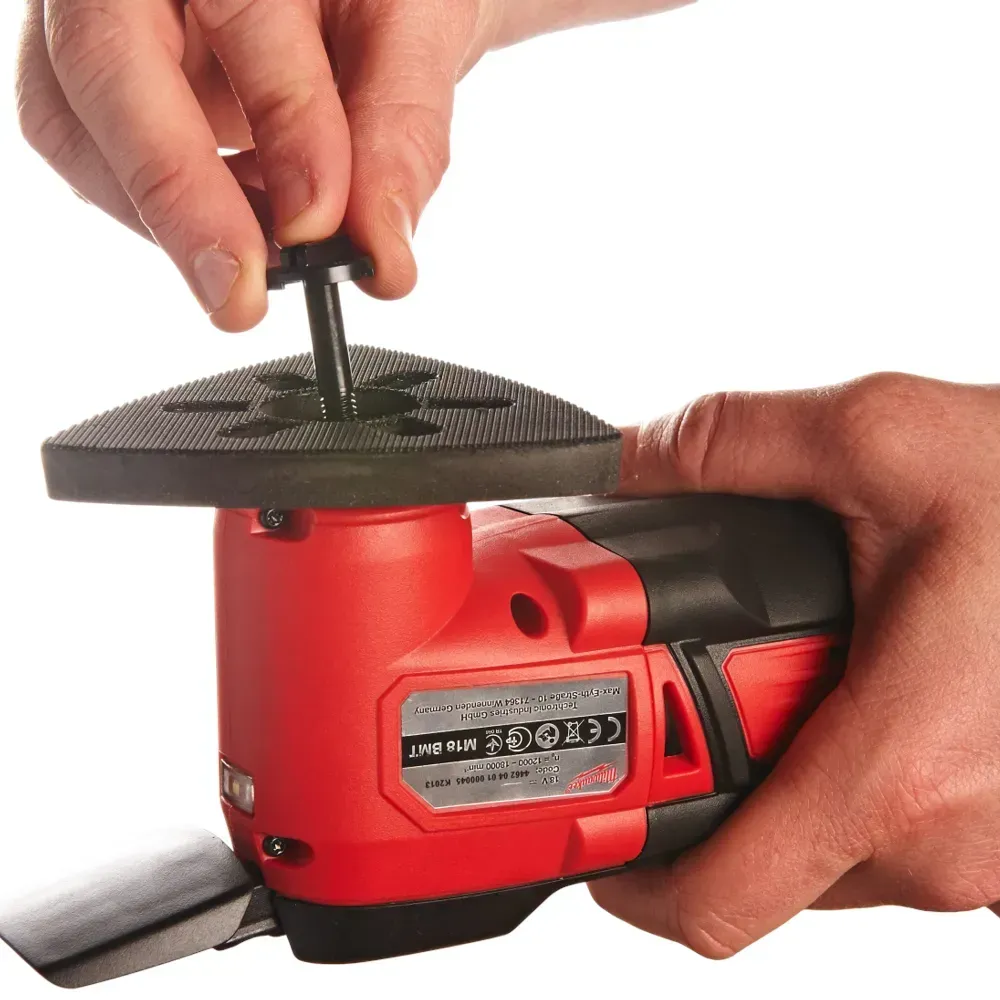 Milwaukee M18BMT mounting sanding pad