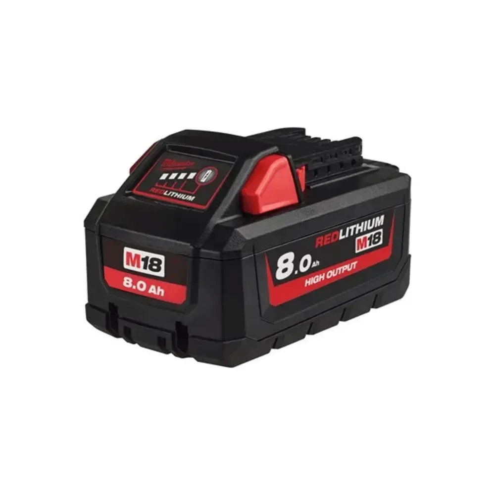 M18HB8 8Ah REDLITHIUM battery for Milwaukee M18 tools.