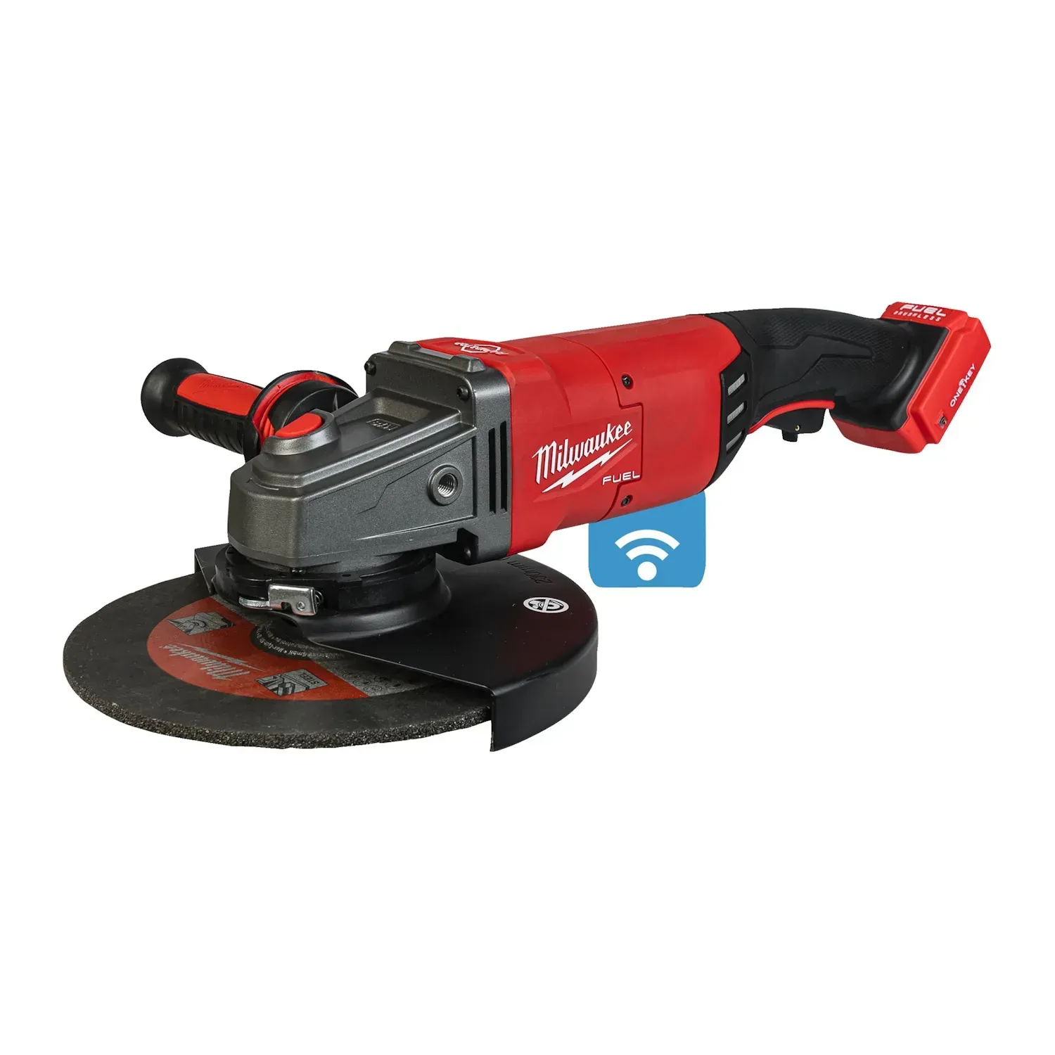 Milwaukee M18 FUEL ONE-KEY 230mm angle grinder with paddle switch