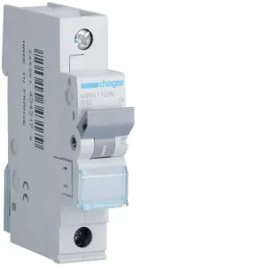 MBN110W - Hager MCB 1P 10A 6kA B 1m MBN110W