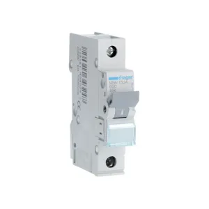 Hager MCB 1-pole 50A B type breaker with 6kA breaking capacity.