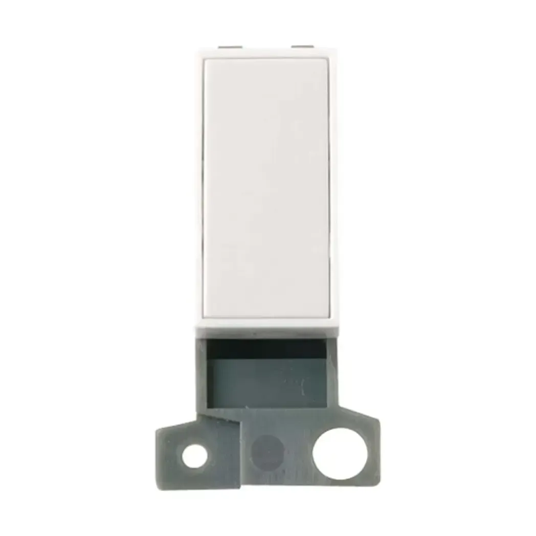 MD008PW - Click Minigrid 1 Gang Blank Module Polar White MD008PW