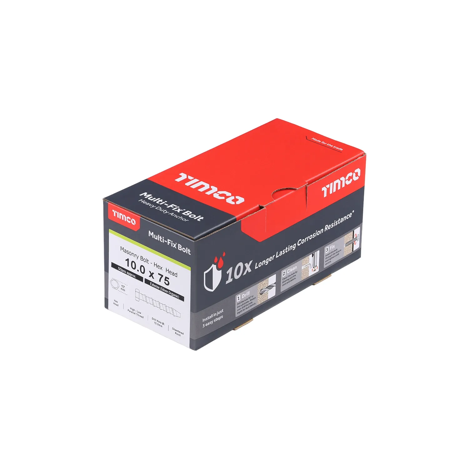 Multifix Bolt 10x75mm MF1075