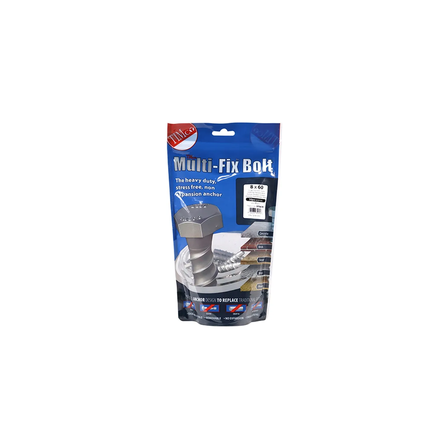 Multifix Bolt 8x60mm MF860B