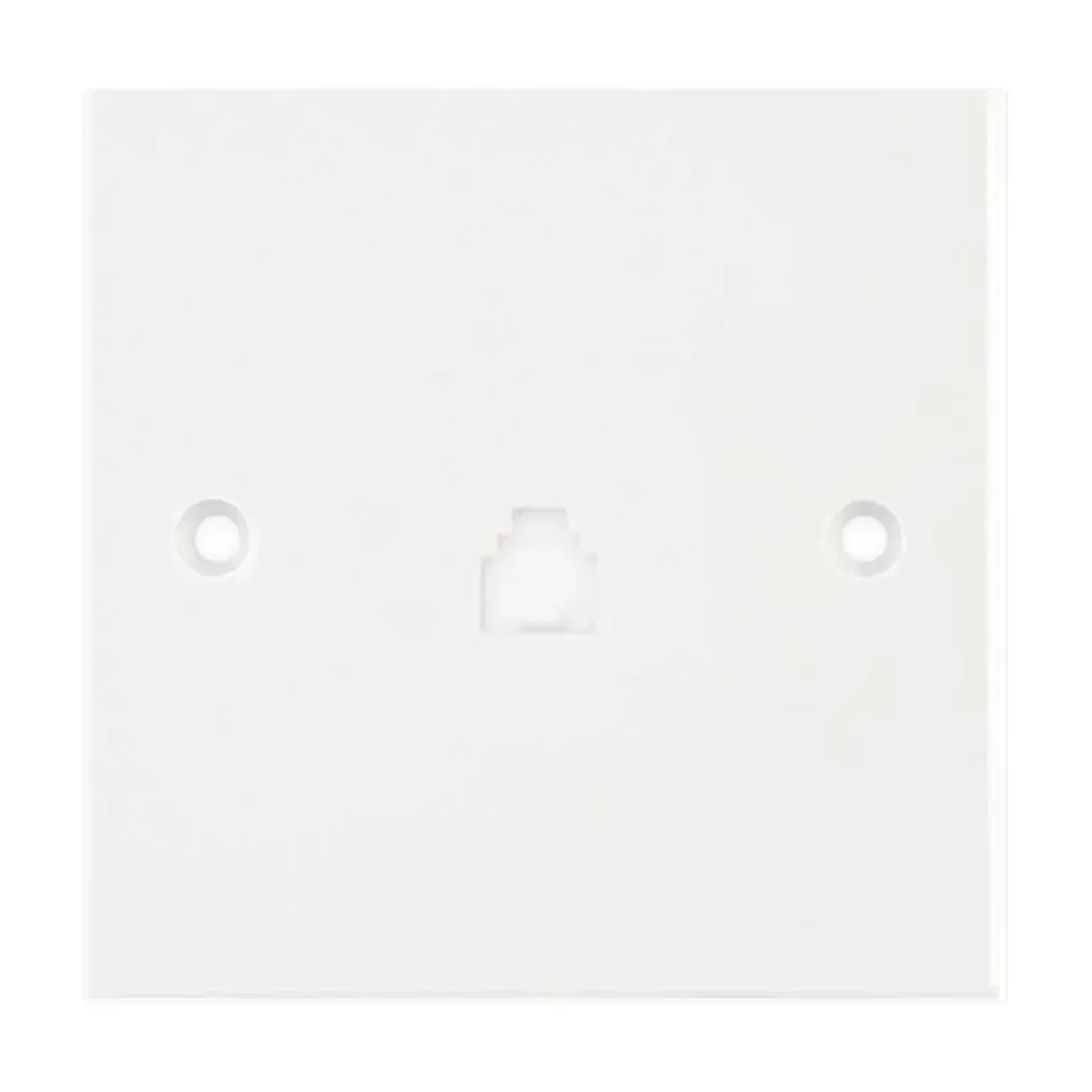 NLGRJ111 - Selectric 1 Gang / Single Gang RJ11 Telephone Wall Socket Wall Nlgrj11