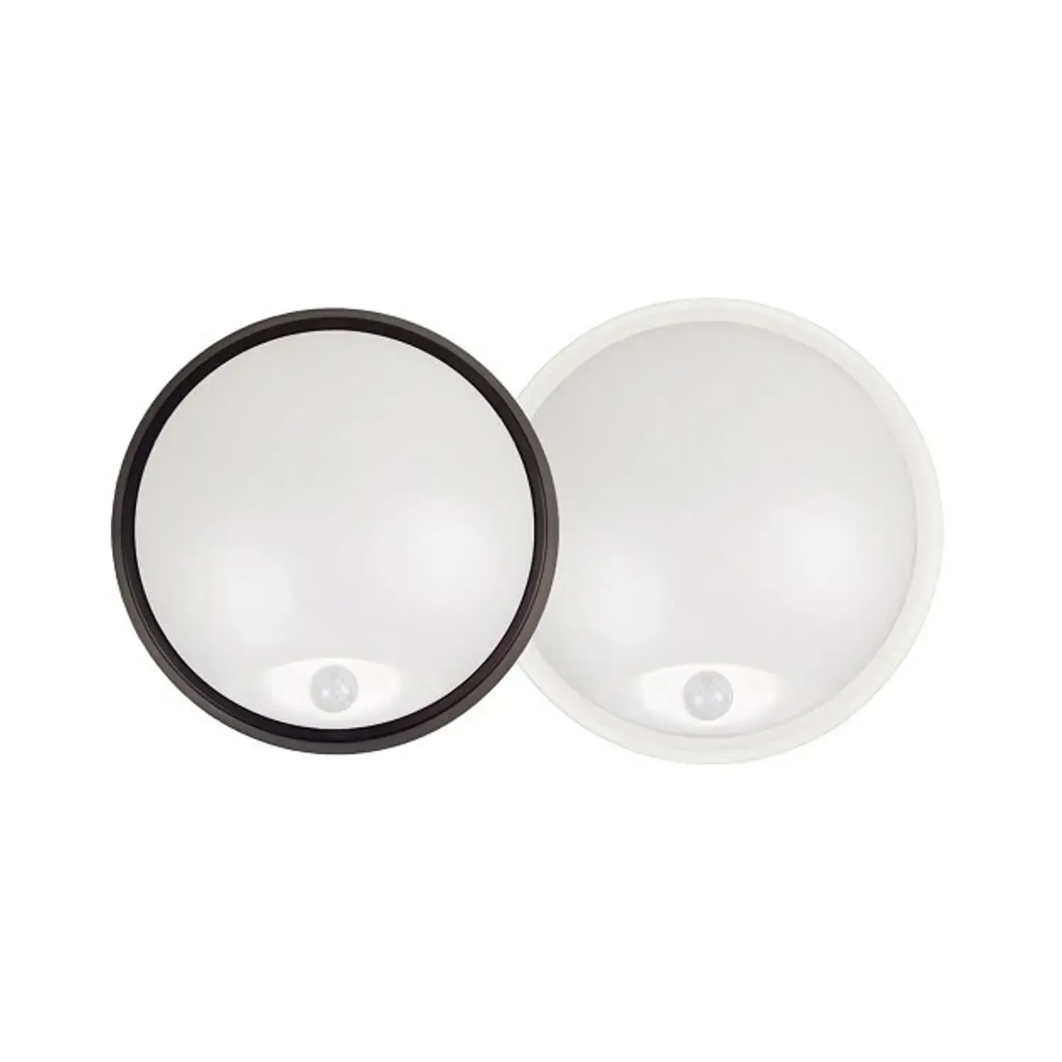 Oslo 10W Sensor Bulkhead with White and Black Trim, and PIR Sensor