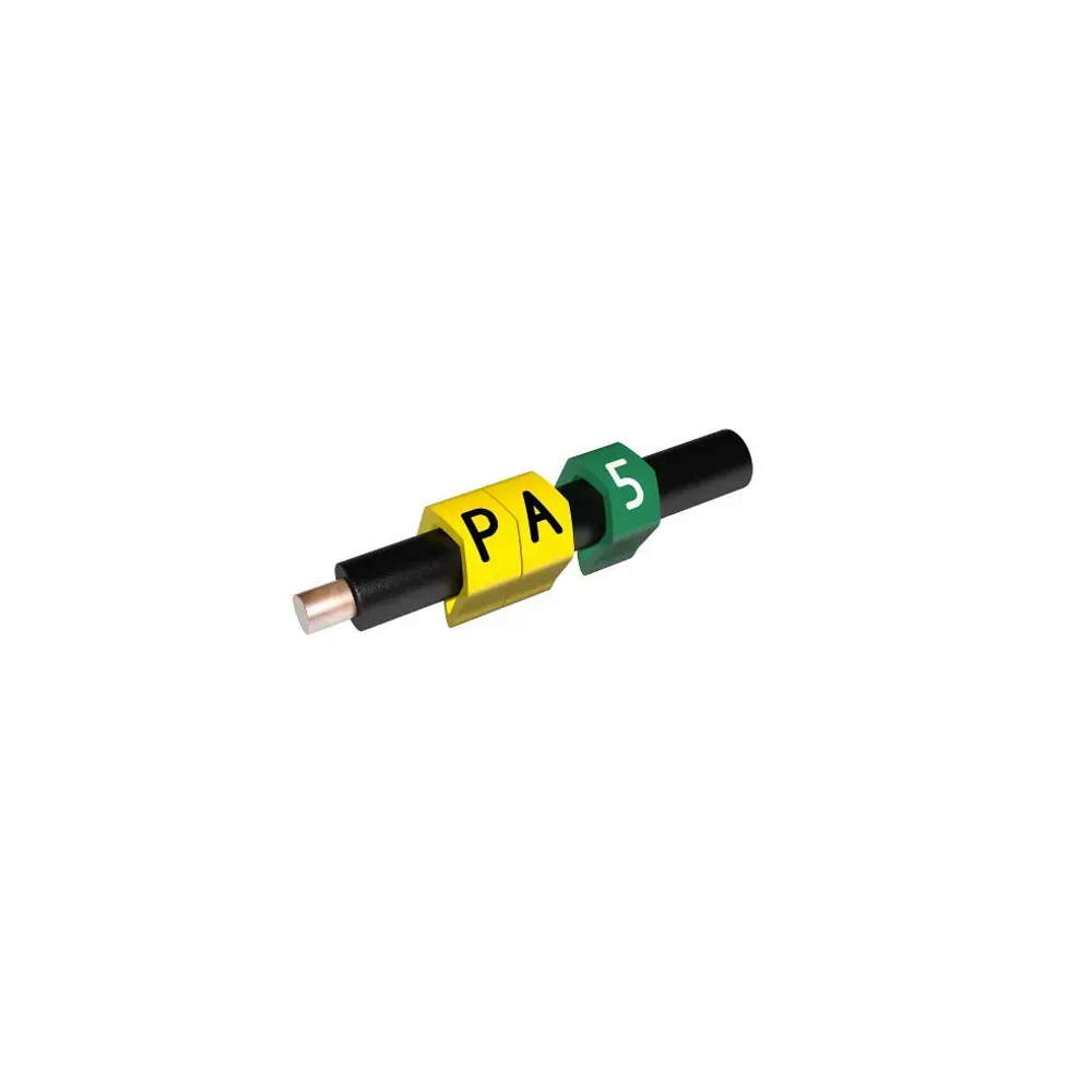 Green single character cable marker
