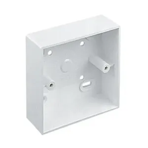 PVC1G47 - PVC 1G 47mm Surface Box with 20mm K/O MSSB17WH