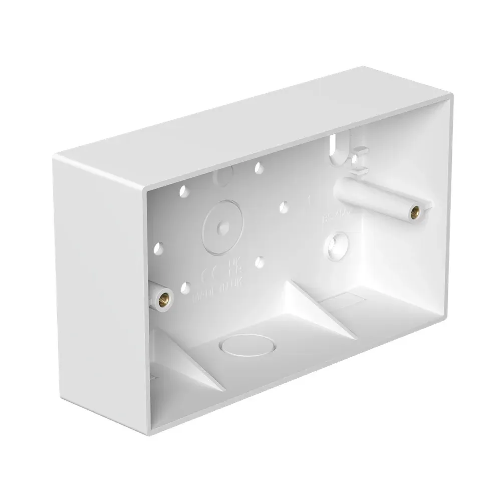 2 gang 47mm PVC box