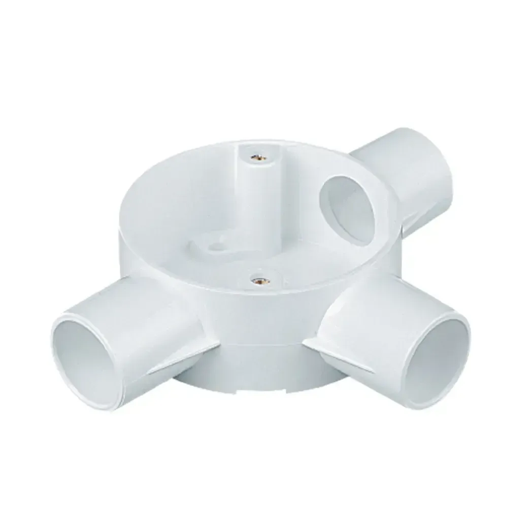 PVC2MRB5WH - Marshall Tufflex Tee Box 20mm Conduit PVC2MRB5WH