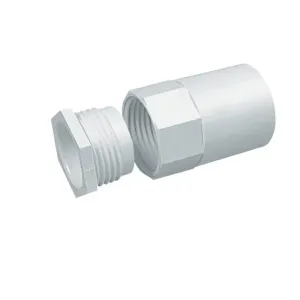 PVCMAB2WH - Marshall Tufflex Adaptor Female Thread 20mm PVCMAB2WH