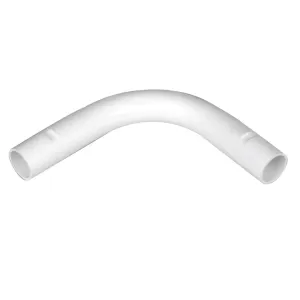 PVCMNB2WH - Marshall Tufflex Plain Bend 20mm PVC Conduit PVCMNB2WH