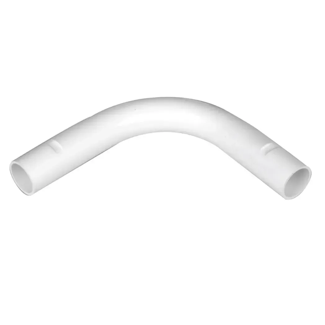 PVCMNB2WH - Marshall Tufflex Plain Bend 20mm PVC Conduit PVCMNB2WH