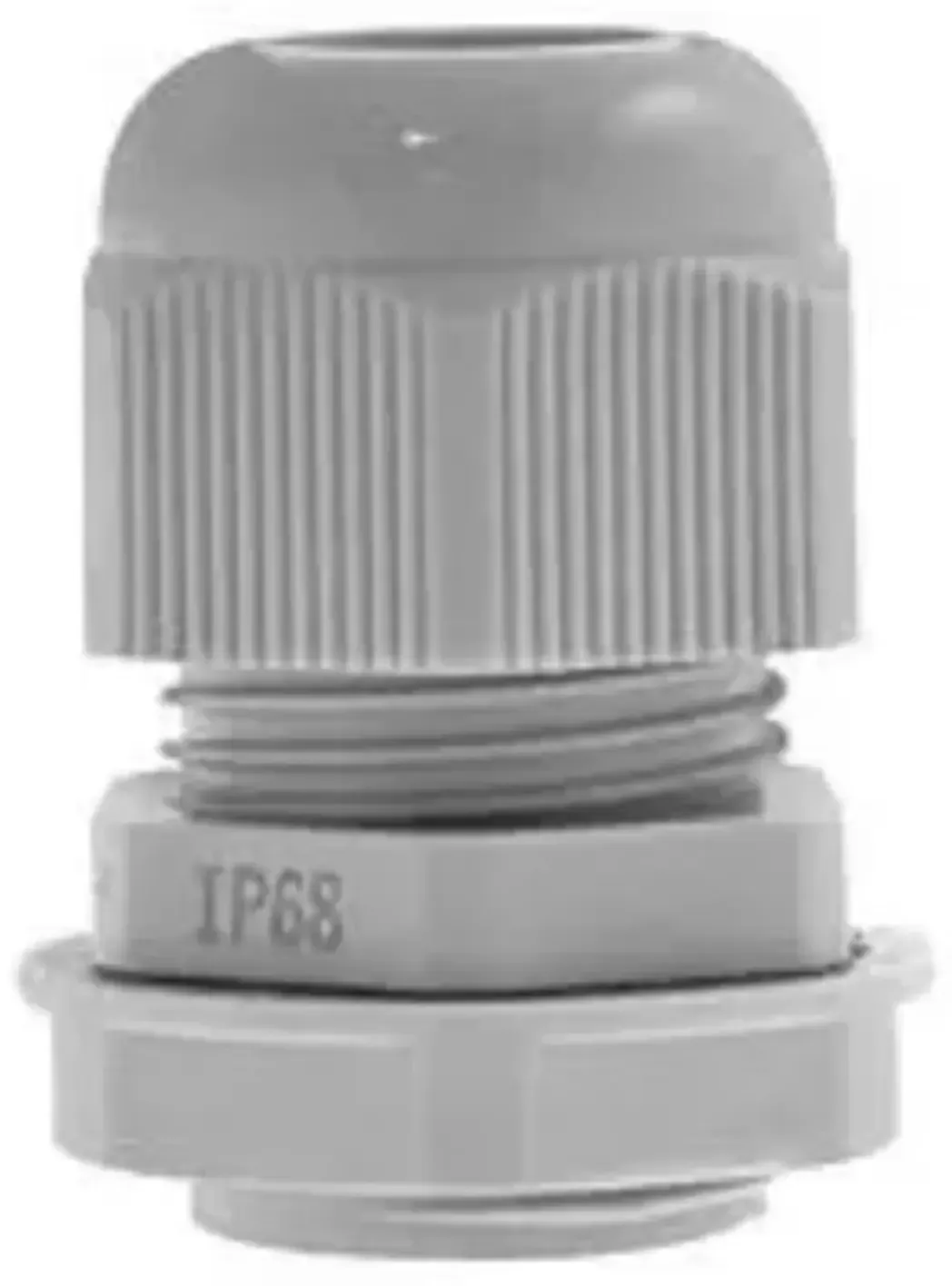 QCGM25GRY - M25 Cable Gland & Locknut (Grey) 13-18mm Cable Entry Pack of 10 IP68 Q Crimp