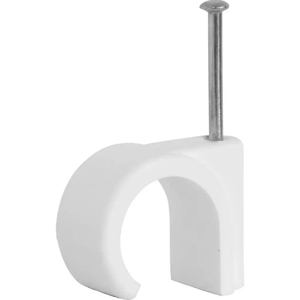 QRC10 - Unicrimp Cable Clip Round White 7-10mm, Box of 100