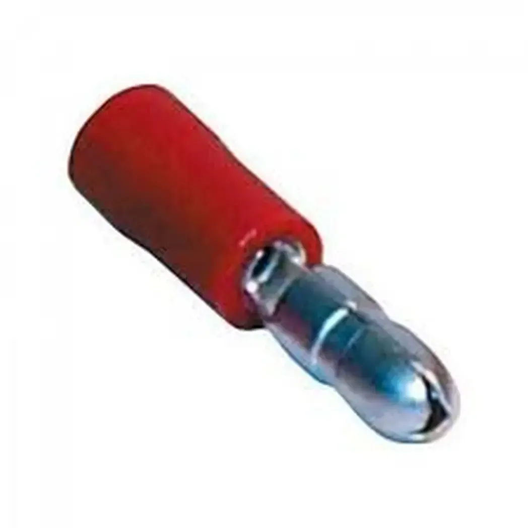 RMB40VR - Crimp Bullet Connector Male 1.5mm Red RMB40VR