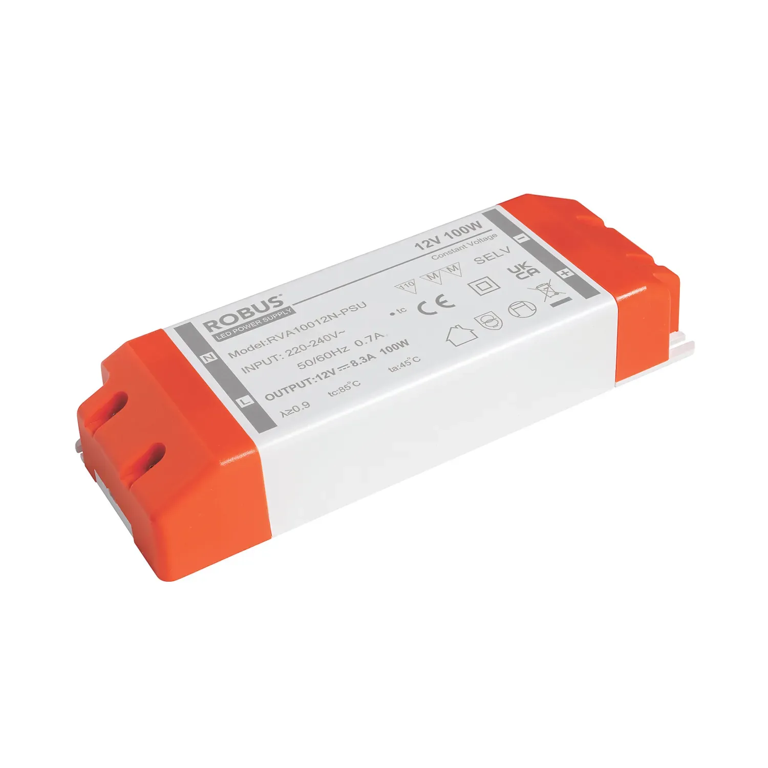 Robus Vegas 180W 12V DC IP20 Non-Dimmable Constant Voltage LED Driver