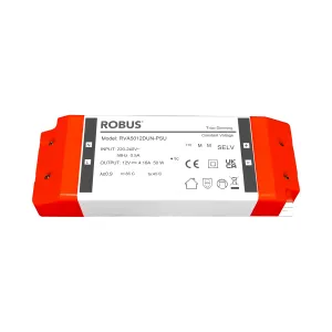 Robus Vegas 50W 12V IP20 TRIAC Dimmable LED Driver RVA5012DUN-PSU