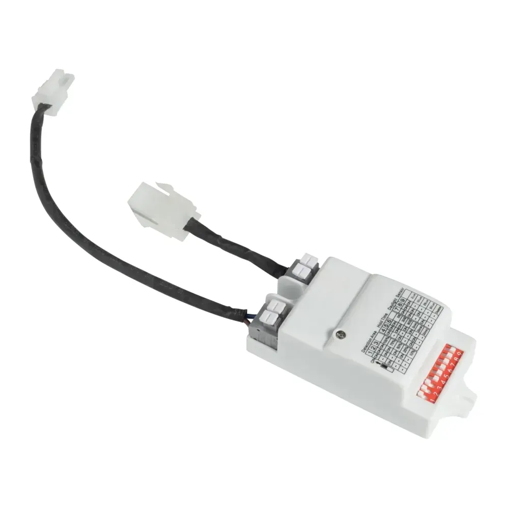 Golf Express Modular plug in microwave sensor front view with adjustment dials