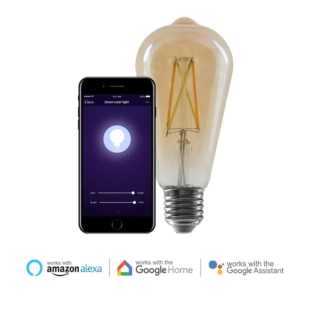SHA5310 - Ener-J 8.5W Smart WiFi Filament Lamp ST64 SHA5310