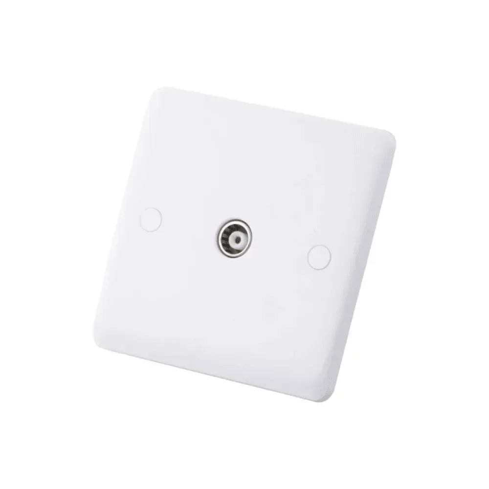 Iona 1 Gang TV Coaxial Outlet – Non-Isolated