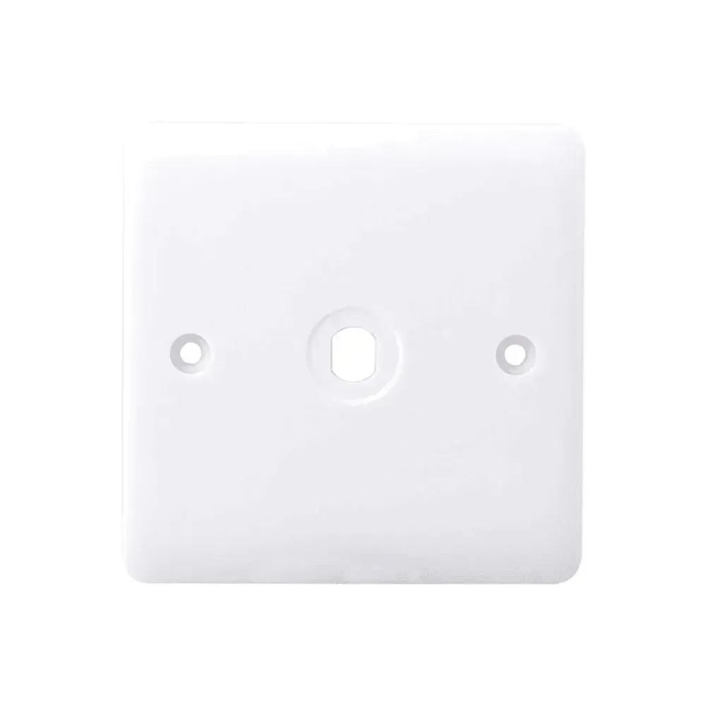 Iona 1 Gang White Dimmer Plate + Knob