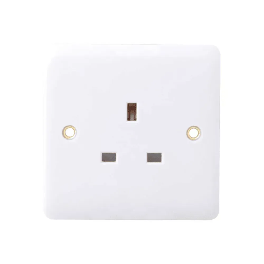Iona 13 Amp 1 Gang Slimline Unswitched Socket