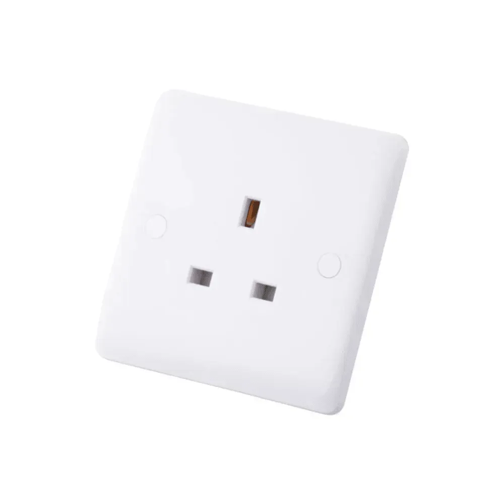 Iona 13 Amp 1 Gang Slimline Unswitched Socket