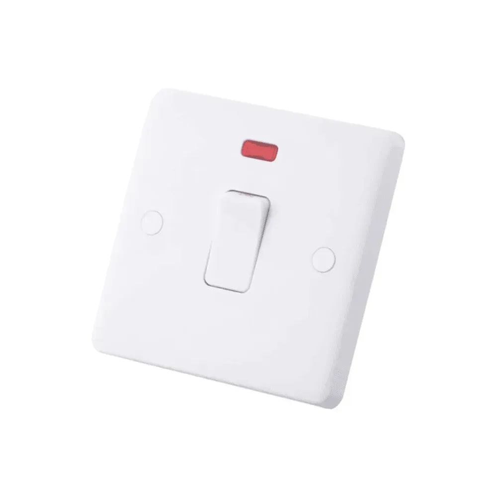 Iona 20 Amp D/P Switch with Cord Grip & Neon Pilot Light