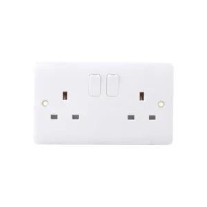 Iona 13 Amp 2 Gang Double Pole Switched Socket