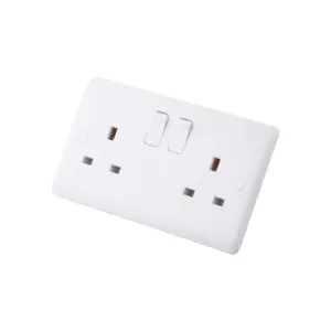 Iona 13 Amp 2 Gang Double Pole Switched Socket