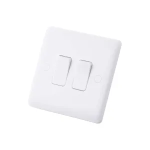 Iona 2 Gang 2 Way Slimline Flush Plate Switch