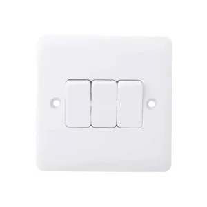 Iona 3 Gang 2 Way Slimline Flush Plate Switch