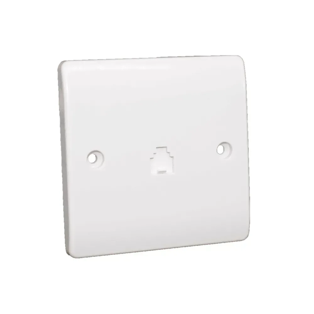 Iona 1 Gang Slimline Telephone Socket - RJ11 Outlet