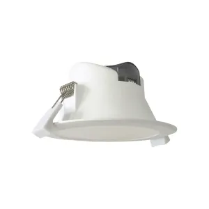 SPVC White Downlight 7W, 10W, 14W, CCT Dimmable, IP44 PVC - side view