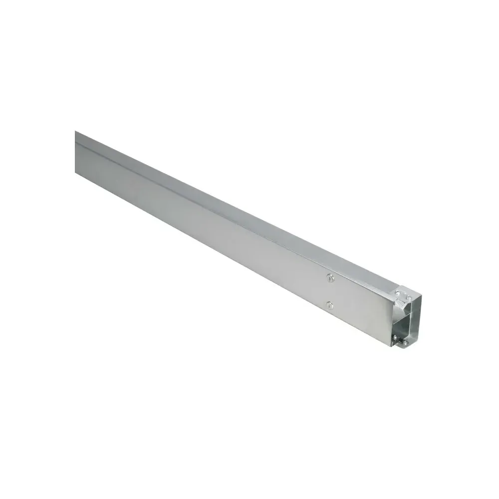 Galvanised steel trunking 100x50mm with 2 compartments