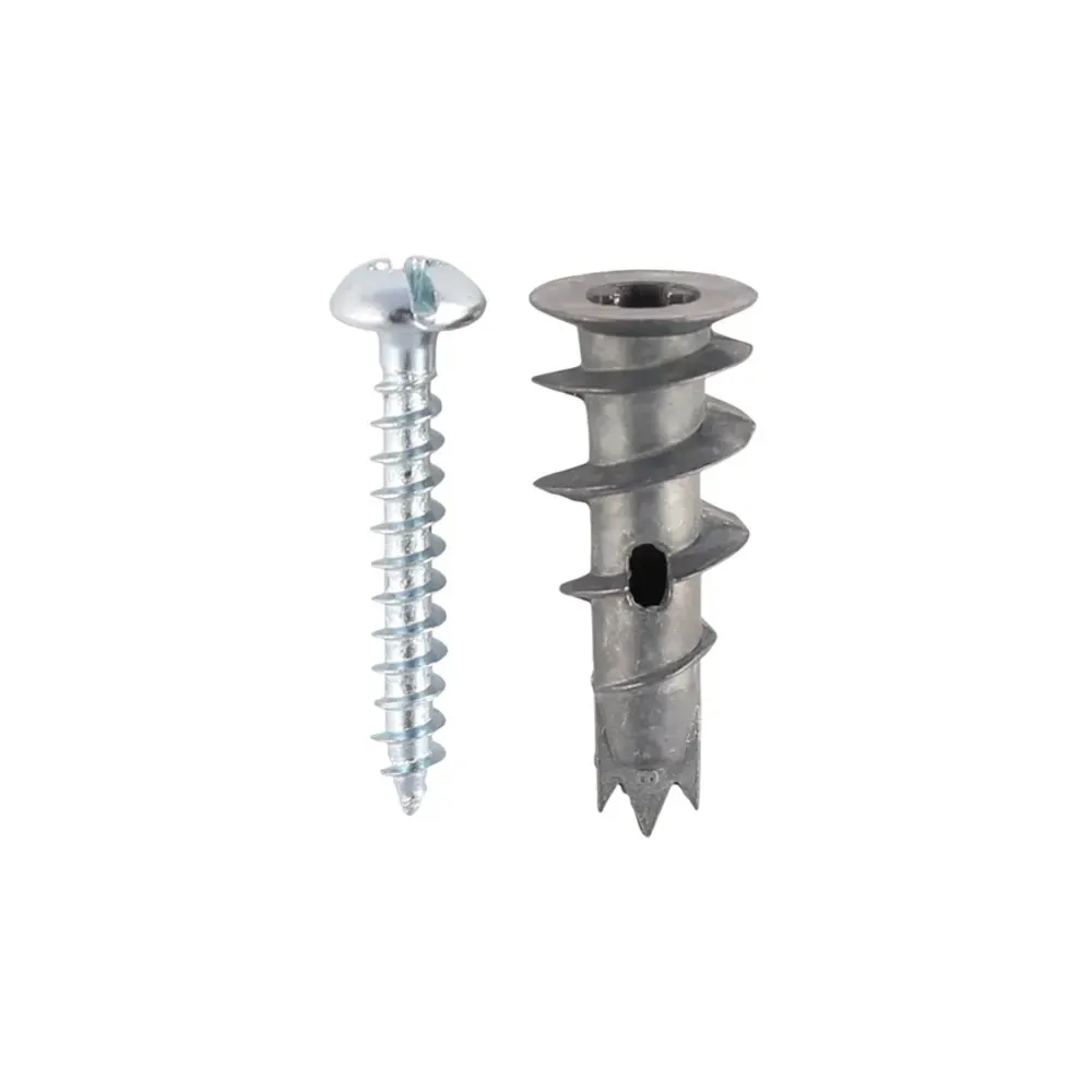 Plasterboard metal speed plugs with super sharp tip