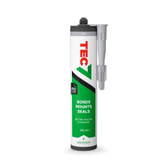 Tec7 grey adhesive sealant 310ml cartridge RAL 7004
