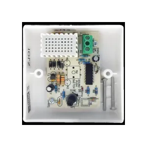 Eterna electronic time lag switch in white ABS 1440W with red neon glow