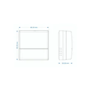 TRT031N electronic frost thermostat 230V with tamper proof cover