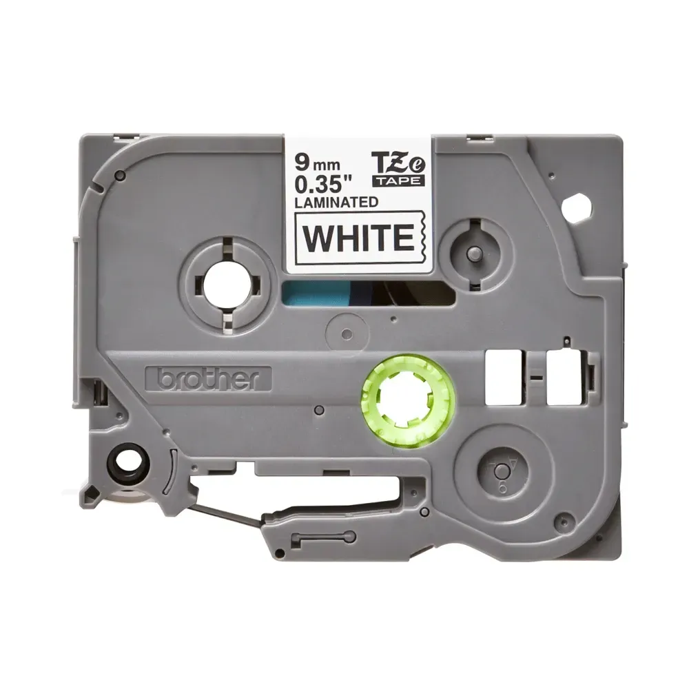 Brother TZe-221 Black on White Labelling Tape, 9mm