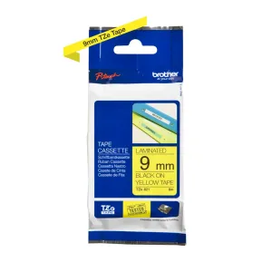 9mm Black on Yellow Tape Cassette by Brother